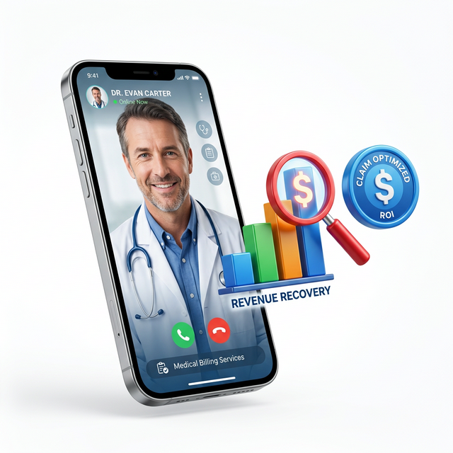 Medical Billing Services on Smartphone